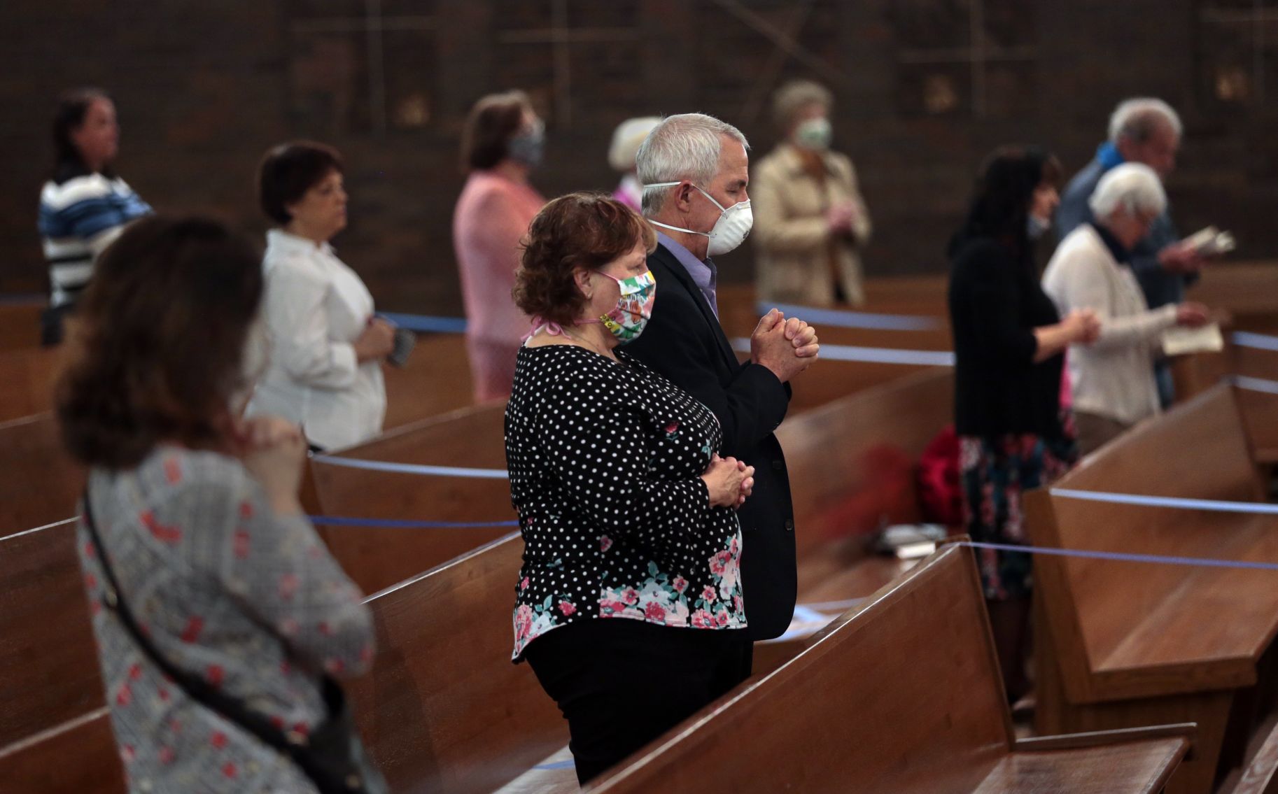 Parishioners return to Mass